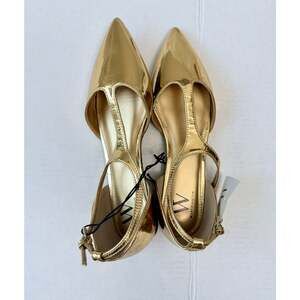 Worthington Kendie Gold Pointed Toe Flats Size 6.5 M S-150NWT no box